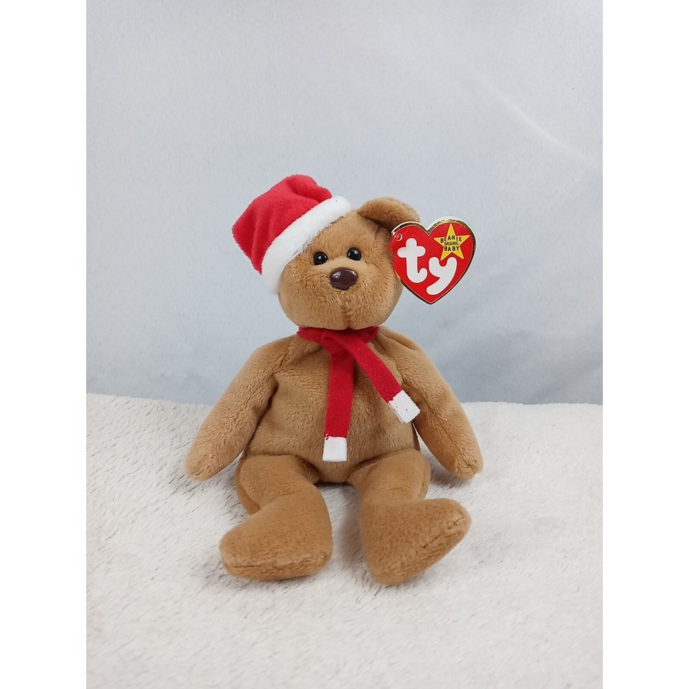 VTG Ty Beanie Baby Holiday Teddy Bear 1997 Christmas Bean‎ Bag Plush Animal